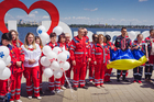 С цветами и шариками: в Днепре работники «скорой» отпраздновали День экстренной медицины